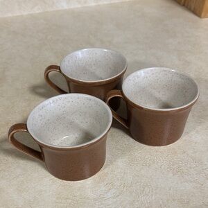 Rustic Brown Durastone Mug Set of 3 By Premiere
